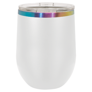 12oz Prism Wine Tumbler White
